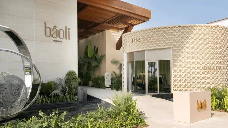 The entrance to Bâoli Dubai at J1 Beach