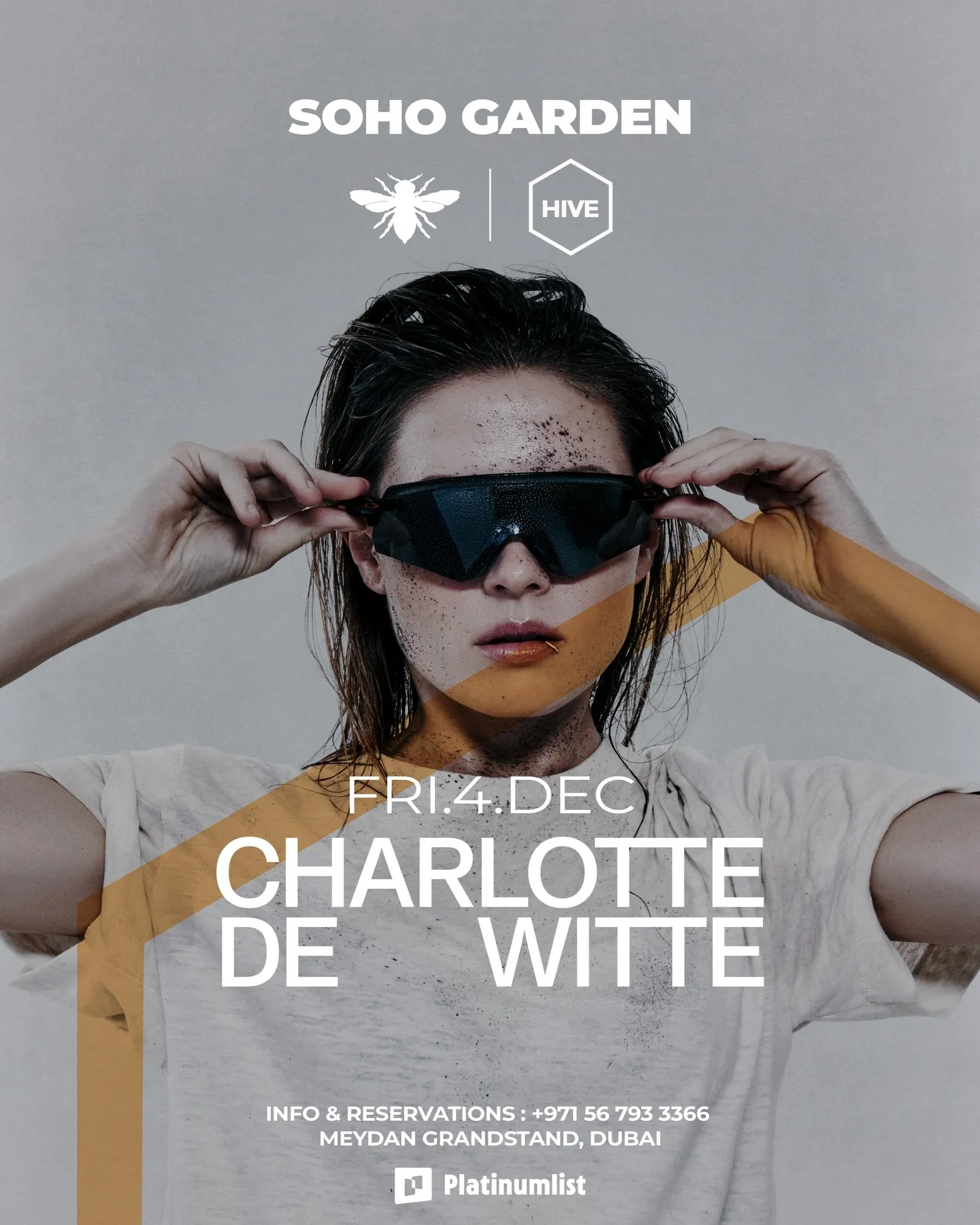 Charlotte de Witte at HIVE, Soho Garden official poster