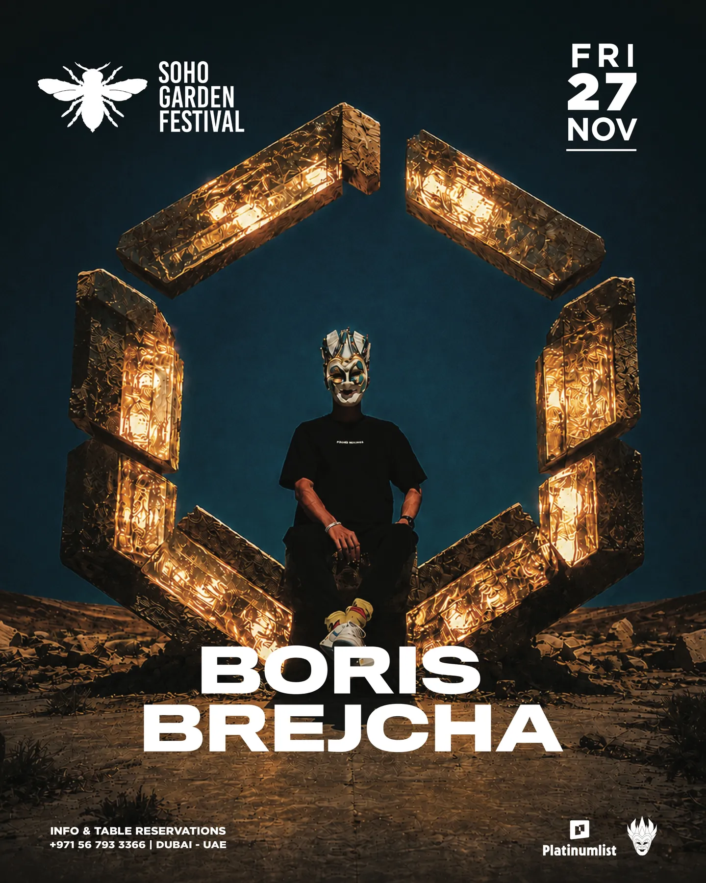 Boris Brejcha at Soho Garden Festival official poster