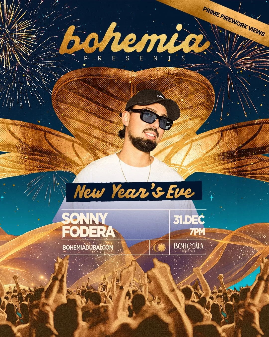 Sonny Fodera at Bohemia NYE Special Edition official poster