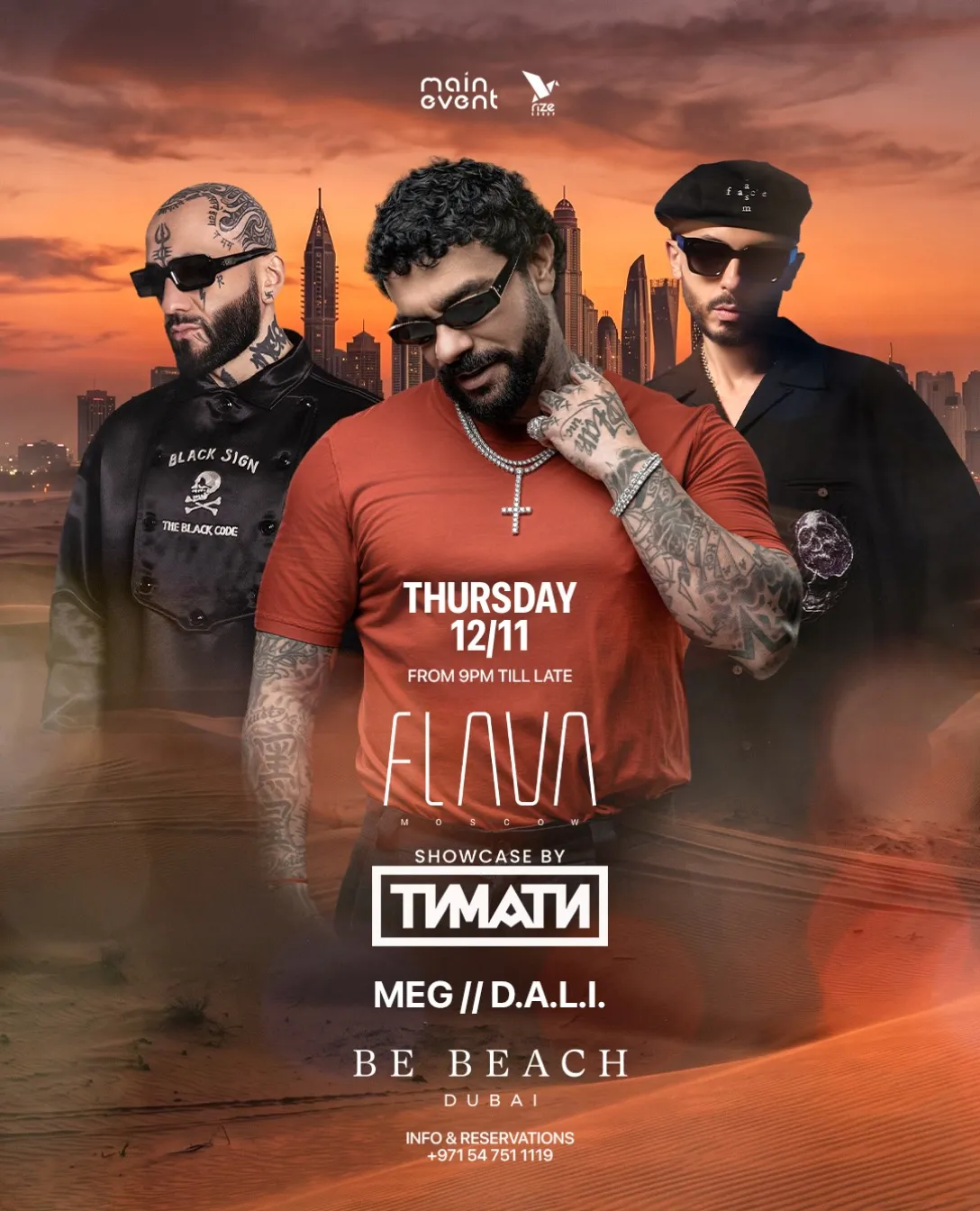 Flava Showcase by Timati at Be Beach official poster