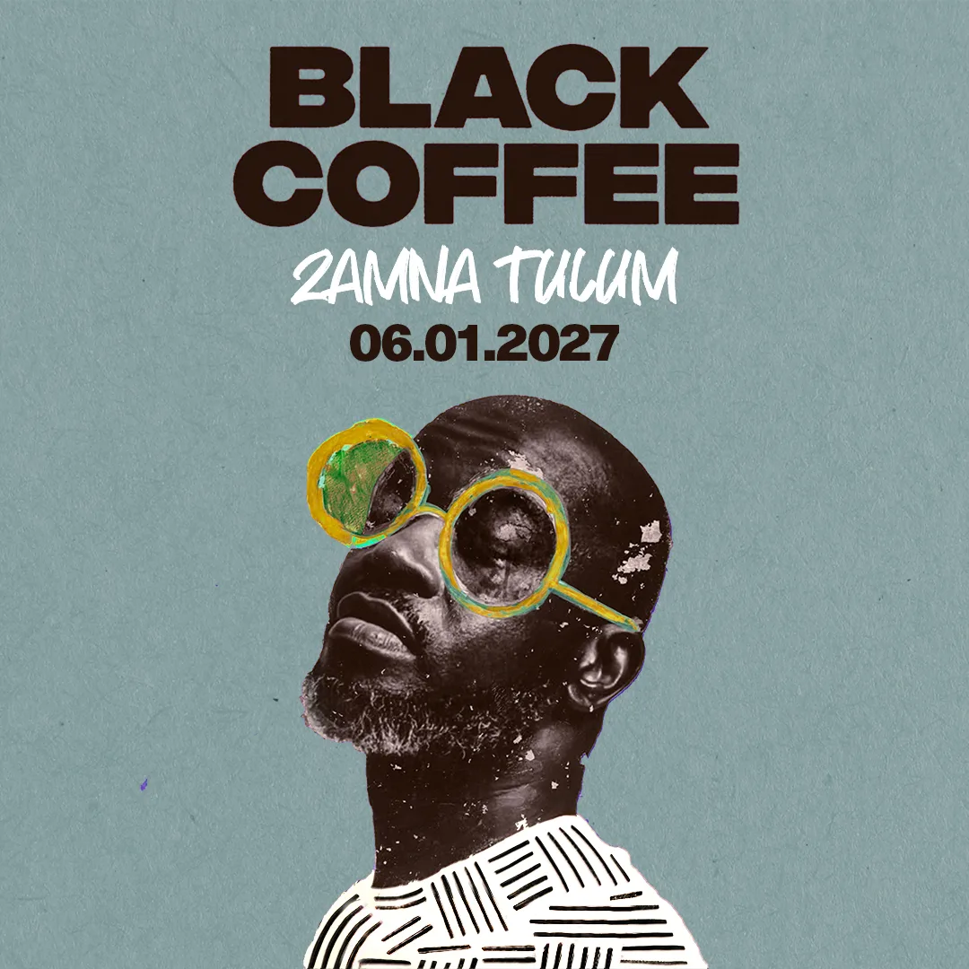 Black Coffee at Zamna Tulum — official event artwork