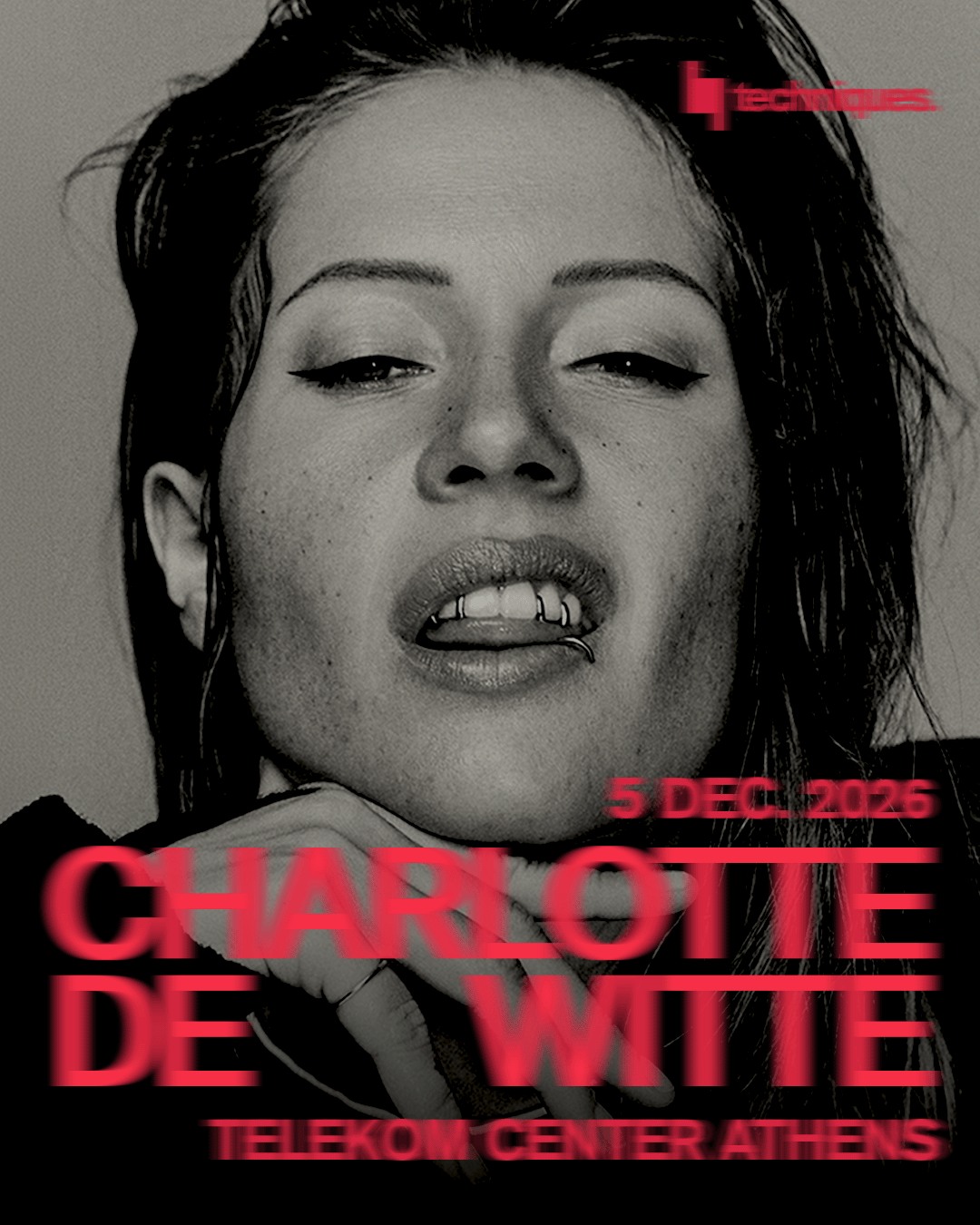 Techniques with Charlotte de Witte — original event poster